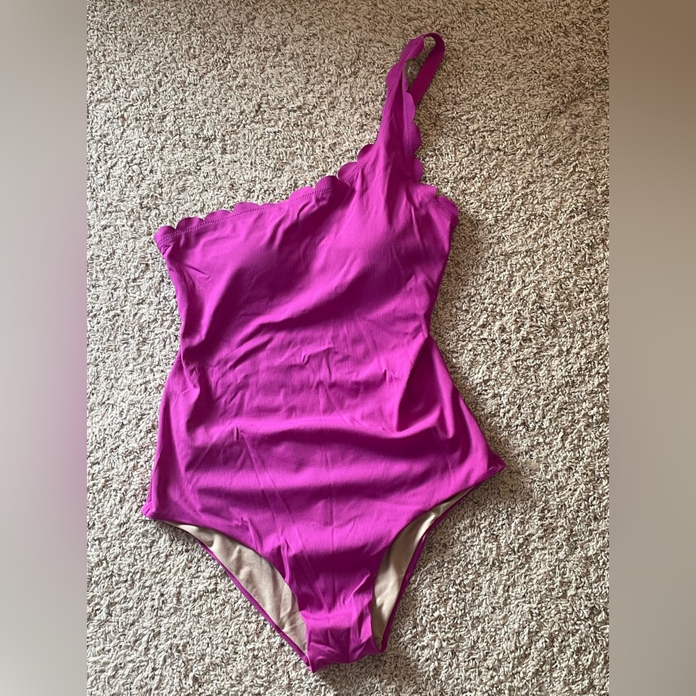 Vanilla Beach Scalloped One Piece